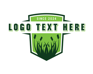 Planting - Landscaping Grass Lawn logo design