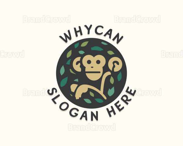 Forest Monkey Ape Logo