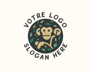 Forest Monkey Ape Logo