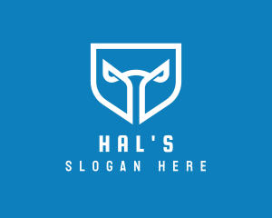 Shield Horns Crest Logo