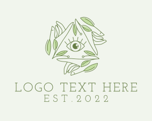 Psychedelic - Mystic Nature Leaves logo design