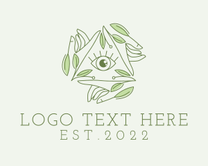 Eyes - Mystic Nature Leaves logo design
