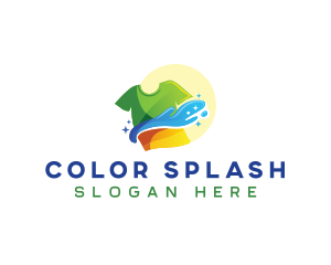 Splash Shirt Laundry logo design