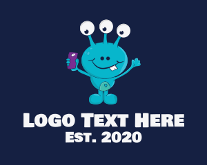 Mascot - Blue Monster Mascot logo design