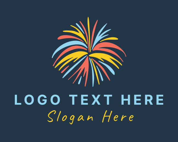 Fireworks - Surprise Fireworks Burst logo design