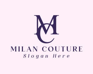 Fashion Letter MC Monogram logo design