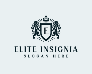 Insignia - Crown Lion Insignia logo design