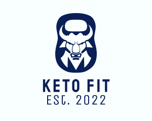 Bull Kettlebell Fitness  logo design