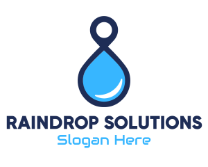 Raindrop - Water Locations Number 8 logo design