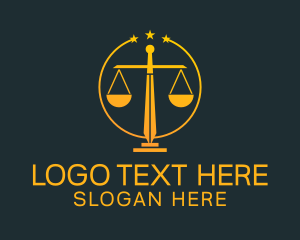 Legal Advice - Sword Justice Scale logo design