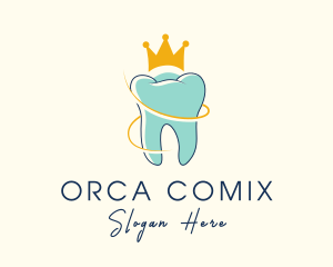 Tooth - Royal Tooth Crown logo design