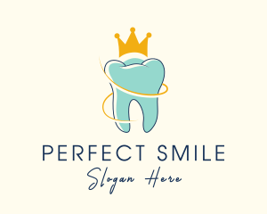 Dentures - Royal Tooth Crown logo design