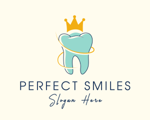Dentures - Royal Tooth Crown logo design