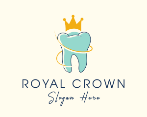 Royal Tooth Crown logo design