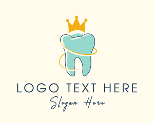 Orthodontist - Royal Tooth Crown logo design