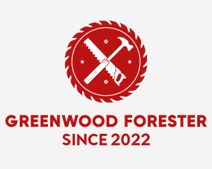 Forester - Saw Mill Woodwork Tools logo design