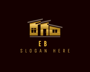 Gold - House Realty Apartment logo design