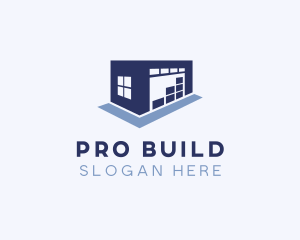 Logistics Warehouse Building logo design