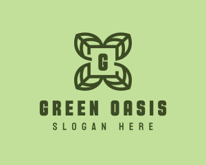 Leaf Plant Organic logo design