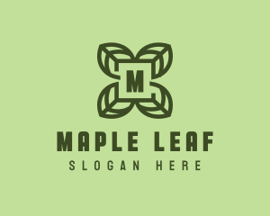 Leaf Plant Organic logo design