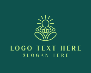 Healing - Holistic Yoga Wellness logo design