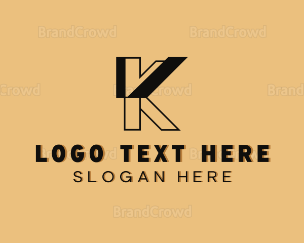 Industrial Contractor Engineer Letter K Logo