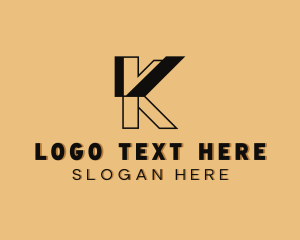 Letter K - Industrial Contractor Engineer Letter K logo design