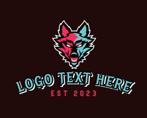 Streaming - Wolf Animal Gaming logo design