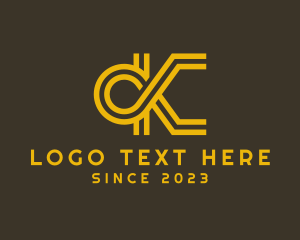 Fashion - Premium Luxury Fashion Letter CK logo design