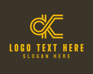 Textile - Generic Advisory Letter CK logo design