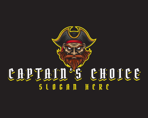 Captain - Pirate Man Captain logo design