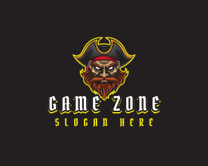 Pirate Man Captain logo design