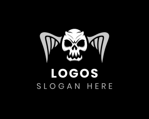 Scary Death Skull Logo