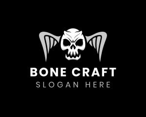 Skeleton - Scary Death Skull logo design