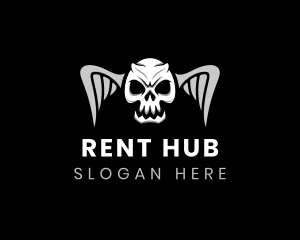 Scary Death Skull logo design