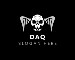 Scary Death Skull logo design