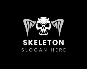 Scary Death Skull logo design