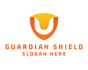 Shield - Modern Shield Letter U logo design