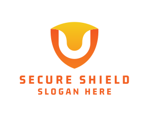 Antivirus - Modern Shield Letter U logo design