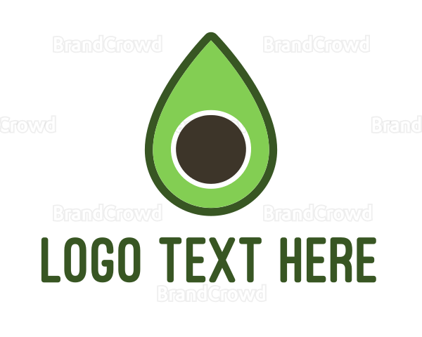 Green Avocado Sliced Logo