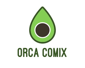Green Avocado Sliced Logo