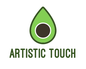 Green Avocado Sliced logo design