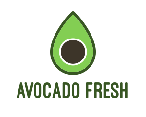 Avocado - Green Avocado Sliced logo design