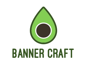 Green Avocado Sliced logo design