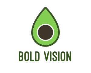 Green Avocado Sliced logo design