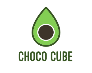 Green Avocado Sliced logo design