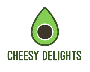 Green Avocado Sliced logo design