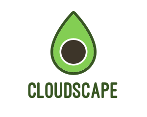 Green Avocado Sliced logo design