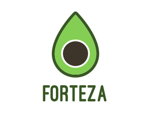 Green Avocado Sliced logo design