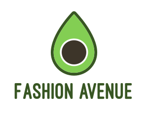 Green Avocado Sliced logo design